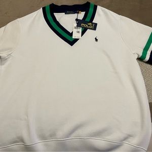 Mens Ralph Lauren new V neck US Open Sweater